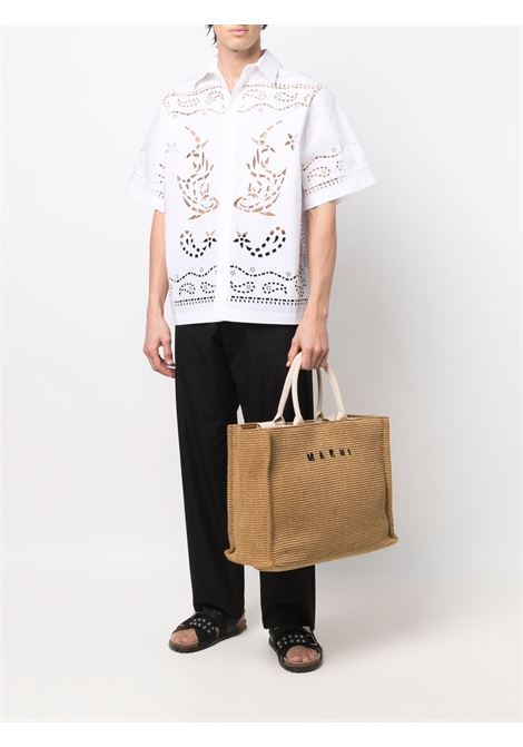 rafia tote bag woman brown MARNI | SHMQ0034U1 P3860Z0R42